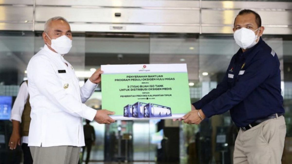 SKK Migas Fournit 20 Tonnes D’oxygène Médical Au Gouvernement Provincial De Kalimantan Est
