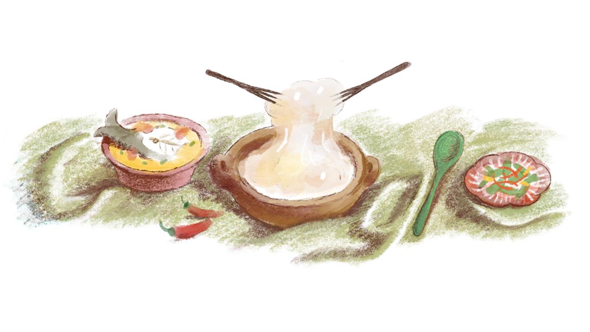 谷歌Doodle Today吸引Papeda作为印度尼西亚Takbenda文化遗产