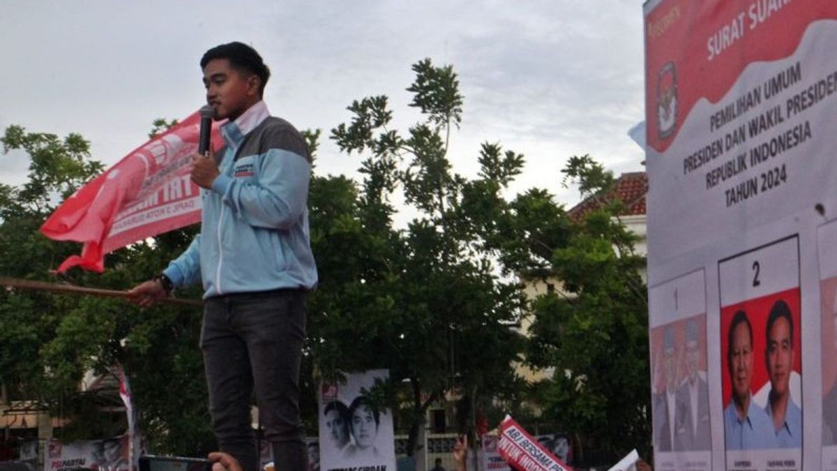 Campagne akbar PSI à Solo, Kaesang rappelle aux citoyens de ne pas oublier Coblos Gibran