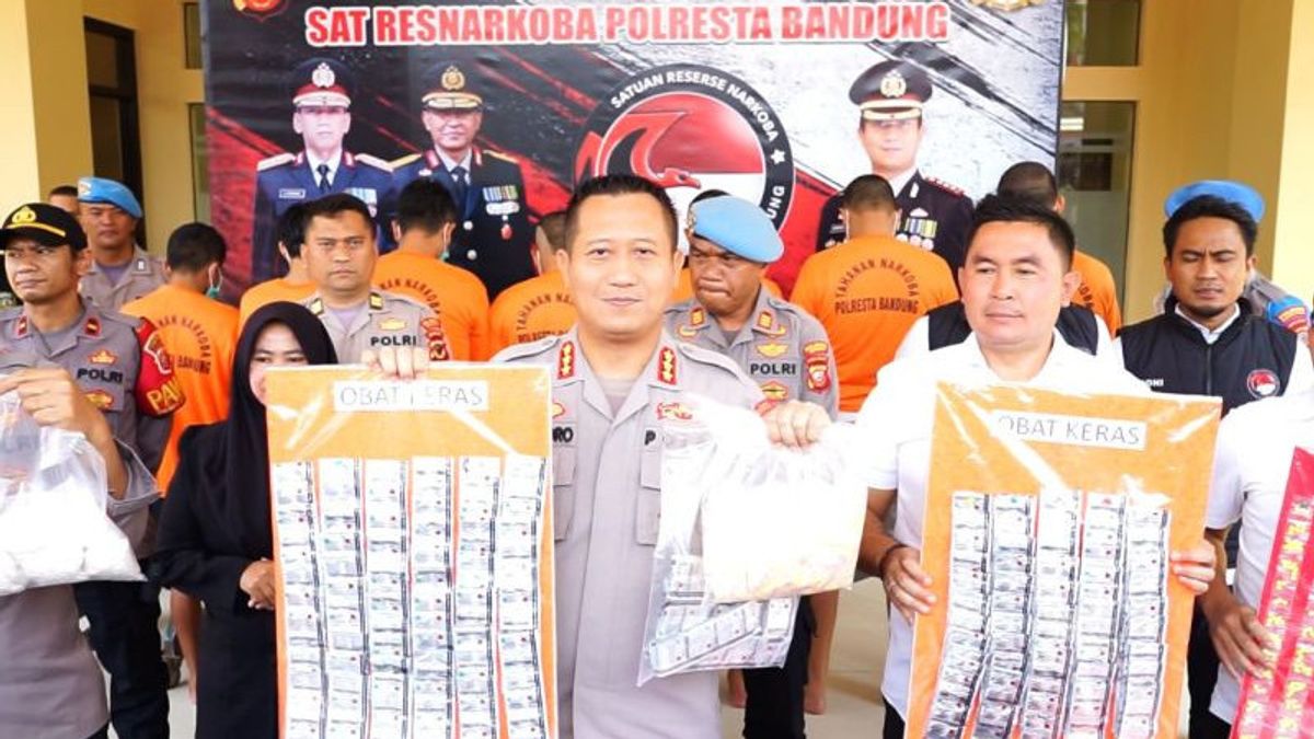 7 Perpetrators Of Selling Hard Drugs Arrested By The Bandung Police Work As Daily Workers