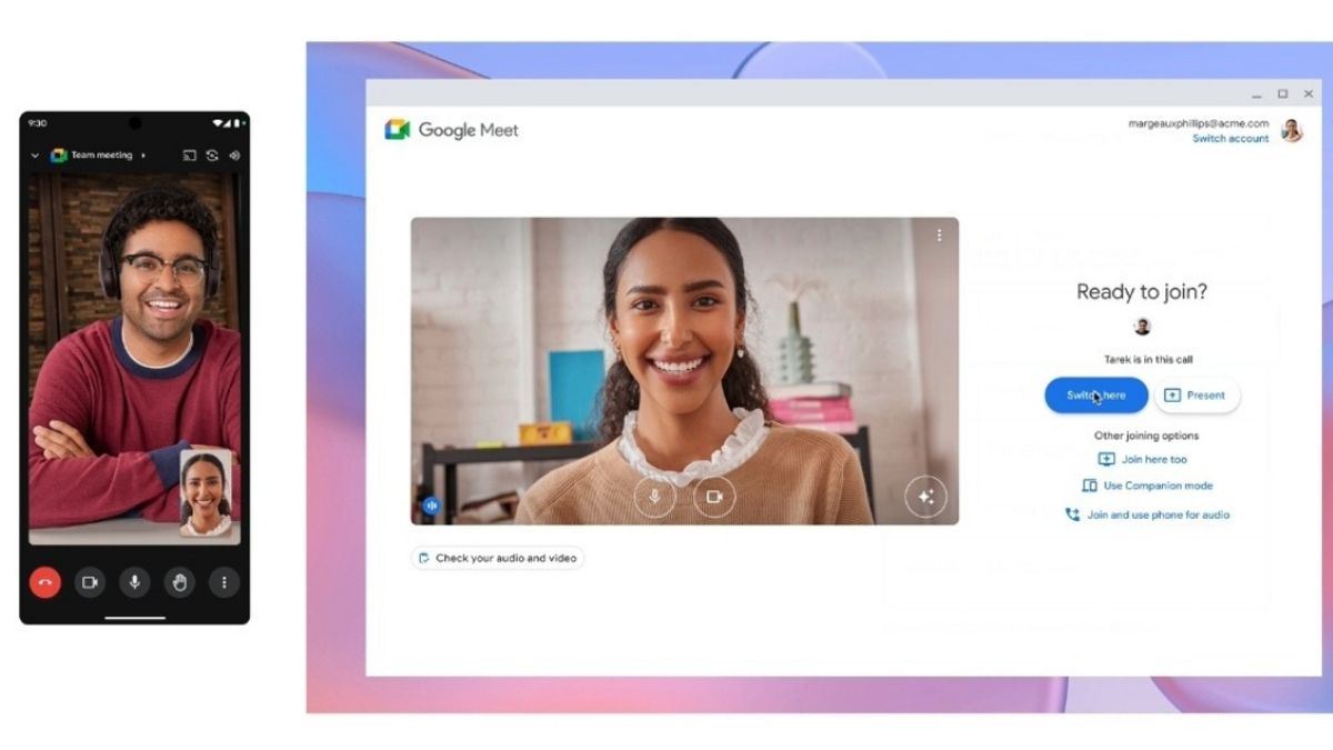 Google Meet Can Transfer Calls From Laptop To Phone