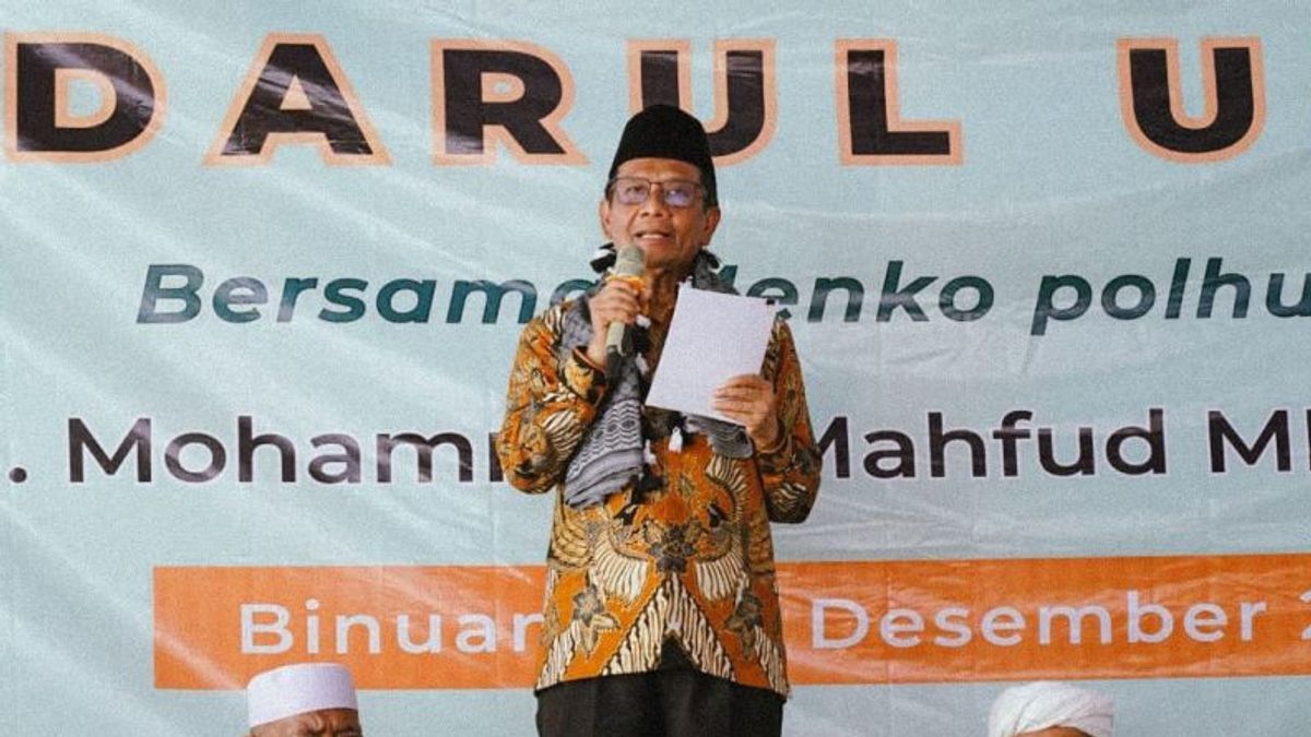Attending The Nursing Of The Darul Ulum Islamic Boarding School, Mahfud Was Quoted By The Banten Ulama Message To Maintain Religious Values