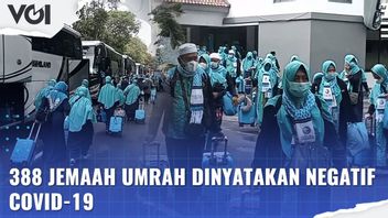 VIDEO: Sebanyak 388 Jemaah Umrah Diberangkatkan dari Asrama Haji Pondok Gede