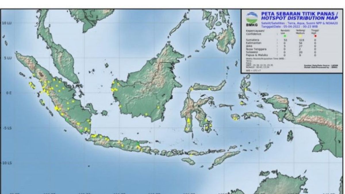  BMKG Temukan 15 Titik Panas di Sumatera Utara