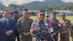 Formation conjointe de la marine américaine-USMC à Lampung, Tni Al Kasah 1 340 troupes et 3 KRI