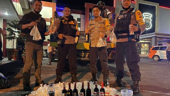 Polda Malut Amankan Minuman Keras Tanpa Izin