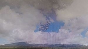 Mount Raung Eruption Five Times Today