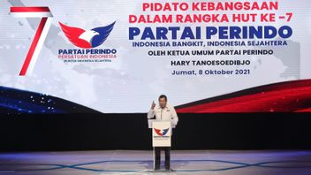 Perindo's 7th Anniversary, Hary Tanoesoedibjo Alludes To People's Convention Searching For Jokowi's Successor In 2024