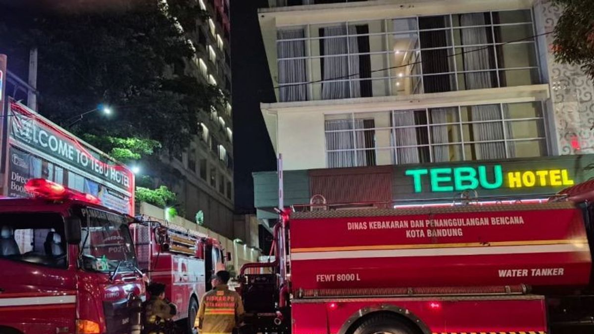 Kebakaran di Hotel Tebu Bandung, 7 Mobil Pemadam Dikerahkan