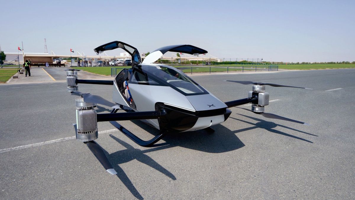 This Is X2 Flying Car Appearance From Xpeng Aeroht Which Made Its Debut In Dubai