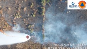 Kebakaran Empat Hektare Lahan Terjadi di Ogan Ilir, Tim BPBD Kerahkan Helikopter Pemadam