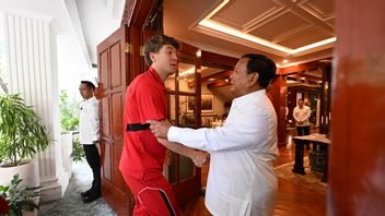 Presiden Prabowo Sambut Rombongan Timnas Sepak Bola di Kertanegara  