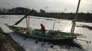 Sungai Tambak Wedi di Kota Surabaya Tercemar Limbah Rumah Tangga