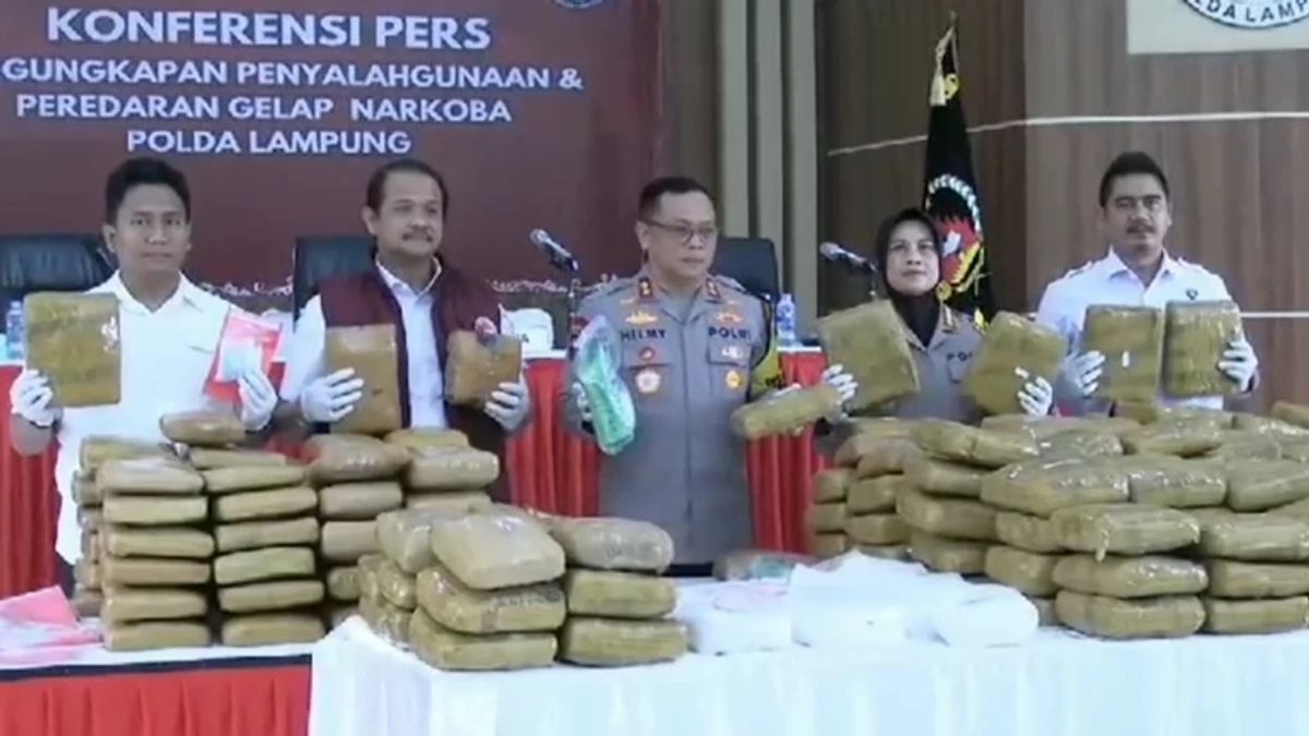 Polda Lampung Gagalkan Penyelundupan Narkoba Senilai Rp 14,7 Miliar  