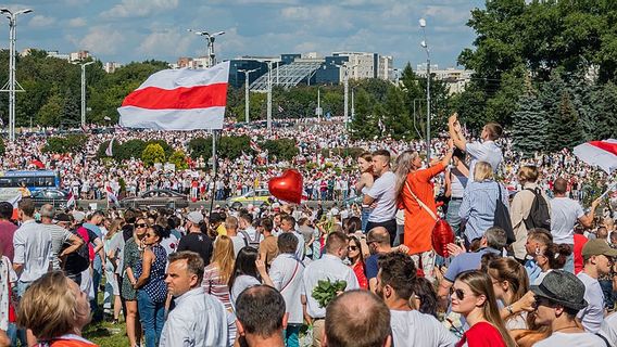 Demo Terbesar Pro Oposisi di Belarusia, Rusia Siap Beri Bantuan Milter