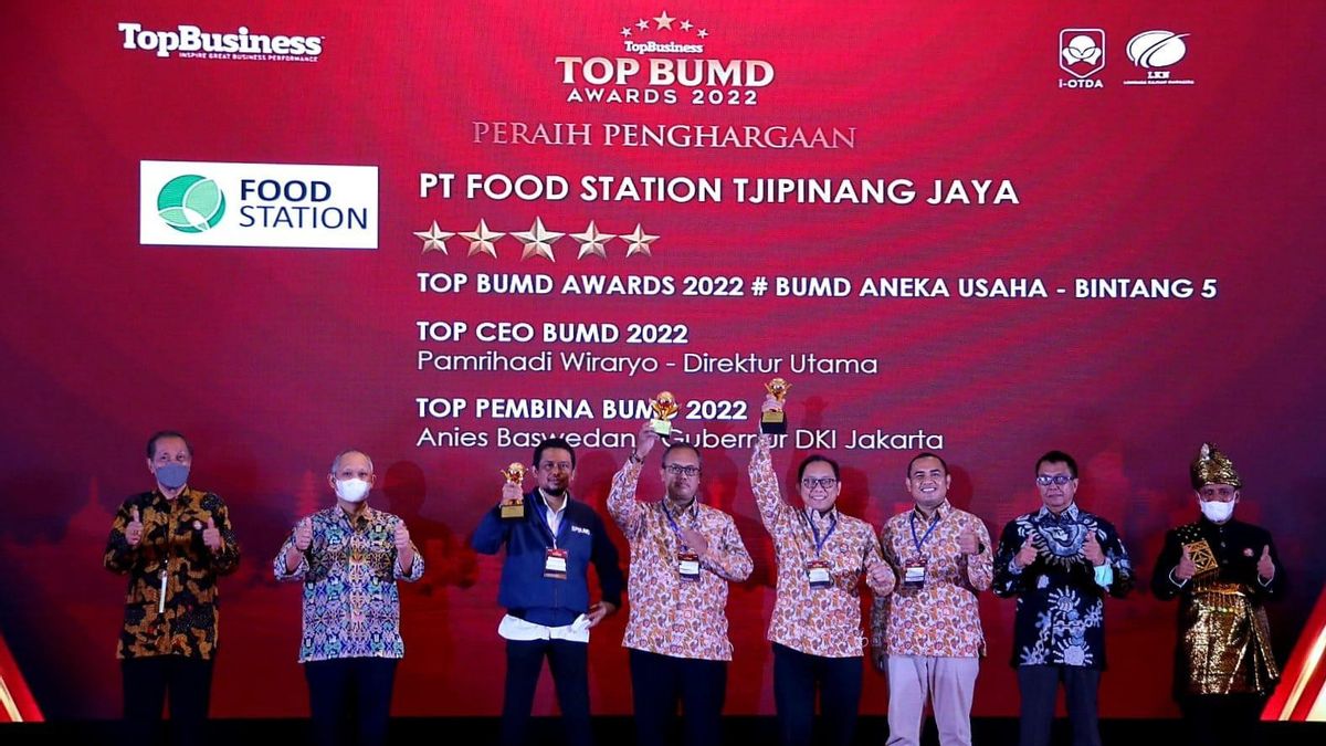Food Station Boyong 3 Penghargaan di Ajang TOP BUMD 2022