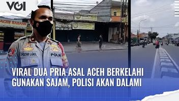 VIDEO: Viral Dua Pria Asal Aceh Berkelahi Gunakan Sajam, Polisi akan Dalami