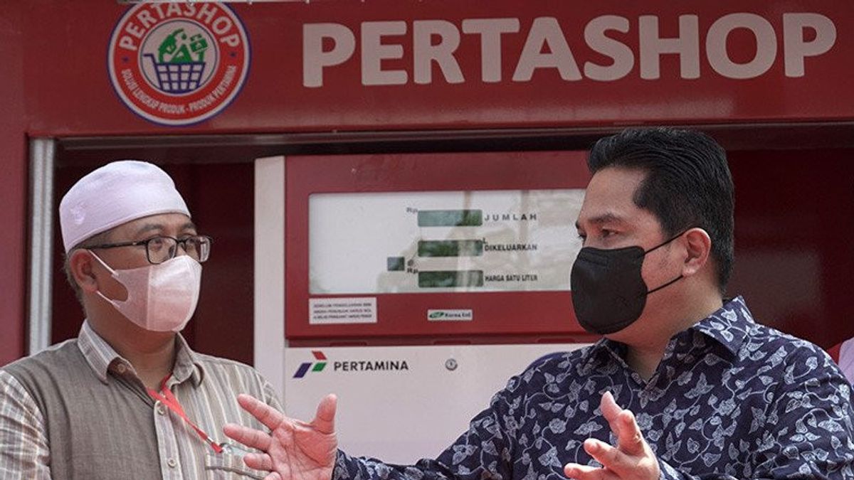 Erick Thohir Surprised Pertashop Permit Is Difficult: He Considers This A Big Gas Station, Even Though The Petrol Pump Is Mini, Pertamina Must Step In!