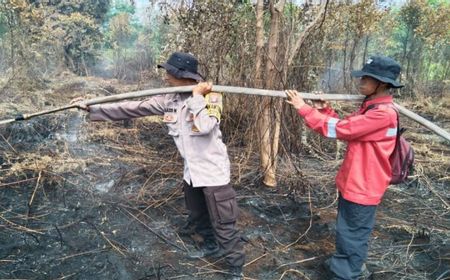 Tim Satgas Padamkan Karhutla Seluas 1,43 Hektare di Palangka Raya