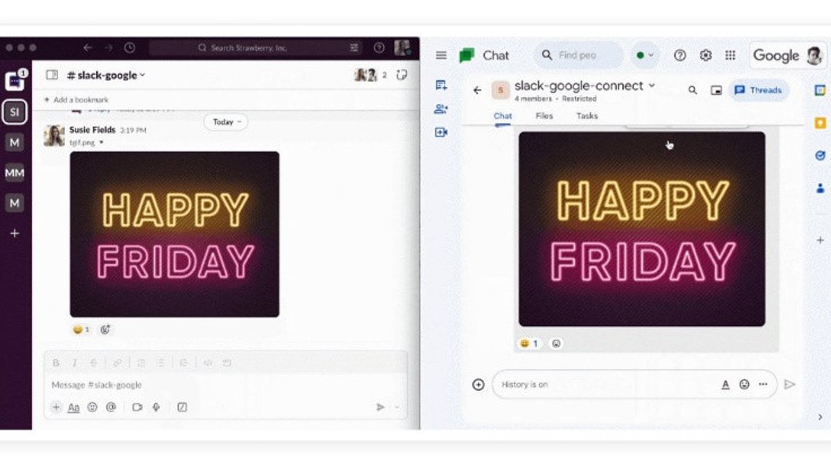 与其竞争对手一致,Google Chat Now可以连接到Slack和Microsoft Teams