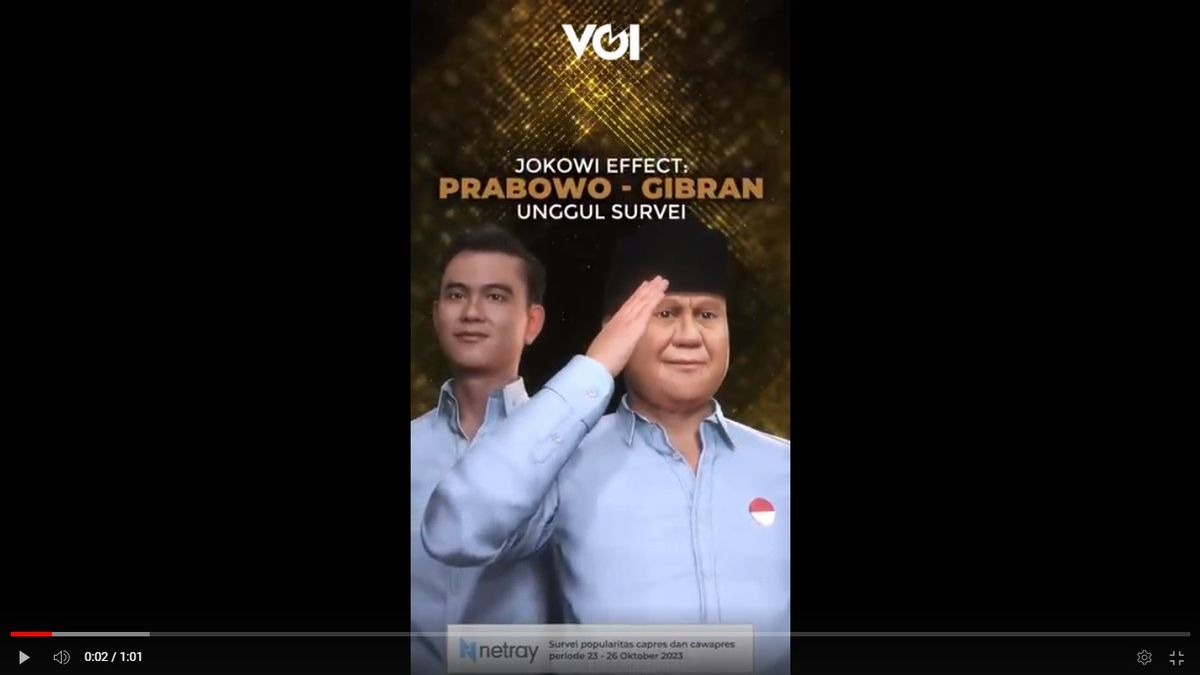 VIDEO: It's Reasonable If Prabowo Subianto And Gibran Win The Survey