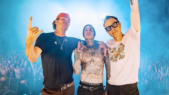 اللحظة المضحكة ل Blink 182 دعوة الجمهور للغناء على خشبة المسرح