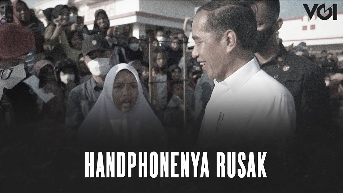 VIDEO: Sempat 'Marahi' Jokowi, Pelajar SMA Sulteng ini Dapat Handphone Baru dari Presiden