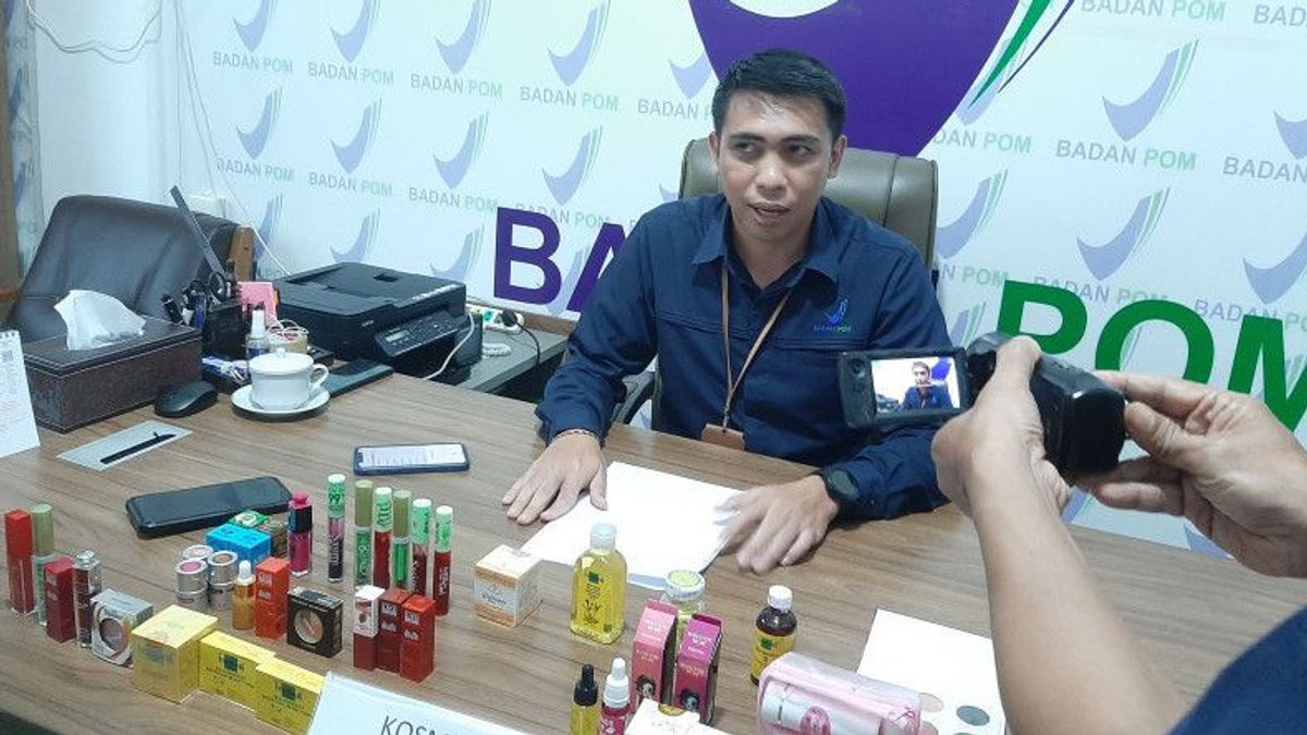 Loka POM Tanjungpinang Sita 流通許可のない化粧品の87品目、大半は中国とマレーシアから出荷されています
