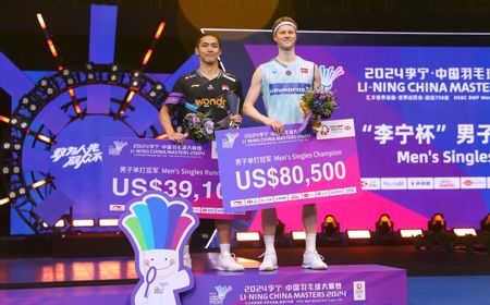 Kekecewaan Jonatan Christie Gagal Sempurnakan Final China Masters 2024 dengan Gelar