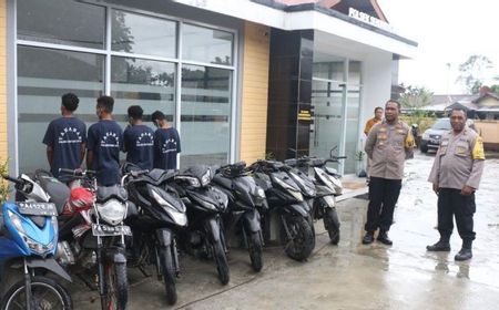 Empat Pelajar di Jayapura Jadi Sindikat Curanmor Gasak 8 Motor, Duitnya Beli Narkoba