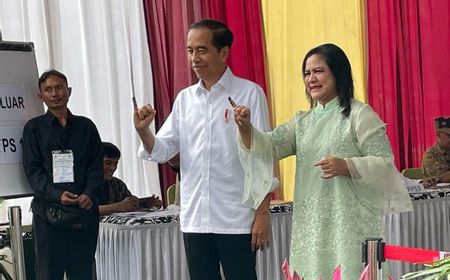 Jokowi dan Iriana Gunakan Hak Pilihnya, Ajak Rakyat Bergembira di Pesta Demokrasi