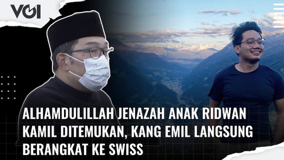 VIDEO: Alhamdulillah Jenazah Anak Ridwan Kamil Ditemukan, Kang Emil Langsung Berangkat ke Swiss