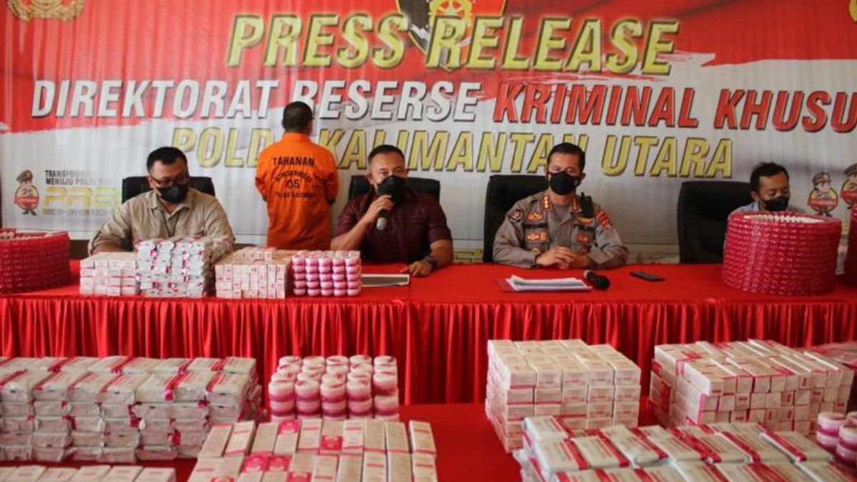 The Kaltara Police Thwarted The Smuggling Of Illegal Cosmetics From Malaysia