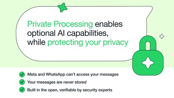 Dijamin Rahasia, WhatsApp Kembangkan Ruang Obrolan AI Pribadi di Cloud