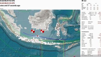 BMKG在图班地震后记录了8次余震