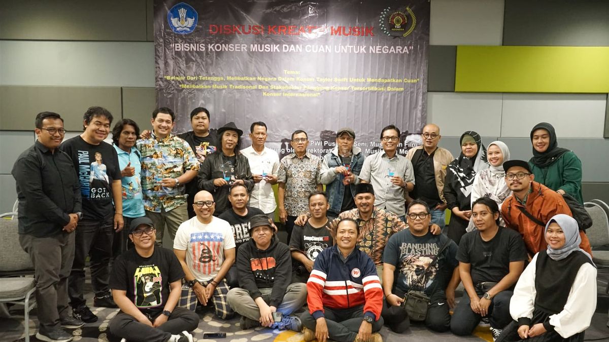 PWI المركزي ووزارة التعليم والثقافة الإندونيسية عنوان مناقشة أعمال الرموز الموسيقية وحفلات الموسيقى الكوانية للدولة