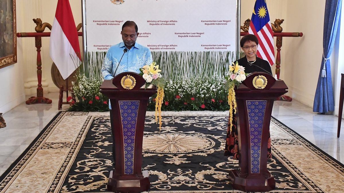 وزيرة الخارجية ريتنو تستهدف توقيع مذكرة تفاهم بشأن تسوية الحدود مع ماليزيا العام المقبل