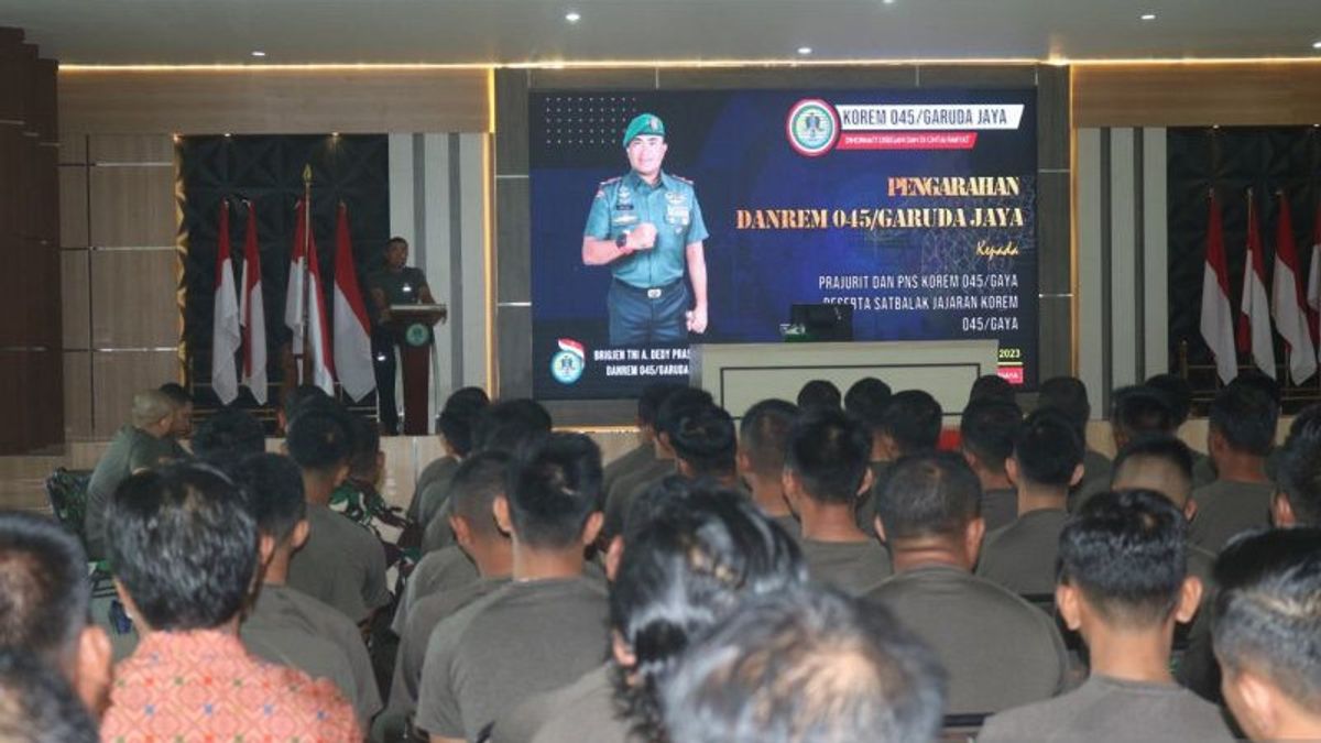 丹雷姆045要求印尼国民军士兵不要评论2024年Medsos大选