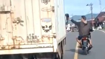 在Curup钉住卡车司机的男人，你的身份是已知的，Rejang Lebong警方等待受害者报告