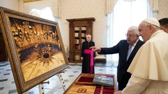 巴勒斯坦总统阿巴斯赞赏教皇弗朗西斯为实现和平所作的努力