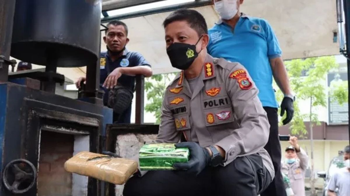 Polrestabes Medan Gerak Cepat Musnahkan Peredaran Narkoba