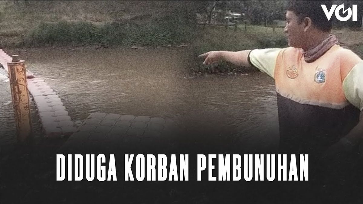 VIDEO: PPSU Officers Find Man's Body In Sack At Pesanggrahan River