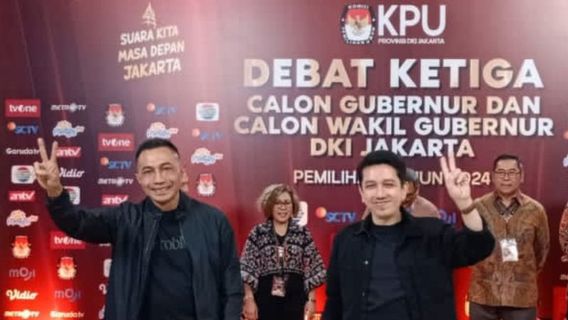 Three Paslons Arrive At The Location Of The Third Debate Of The 2024 Jakarta Pilkada