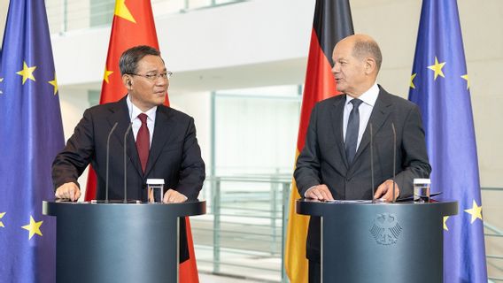 Terima Delegasi PM Li Qiang, Kanselir Jerman Scholz: Kami Tegas Menolak Upaya Sepihak Mengubah Status Quo dengan Paksaan