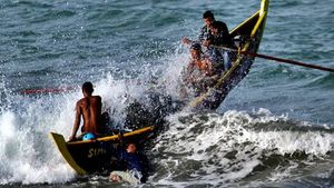 7月12日之前,南加里曼丹水域3.5米波浪的可能性,BMKG要求渔民保持警惕