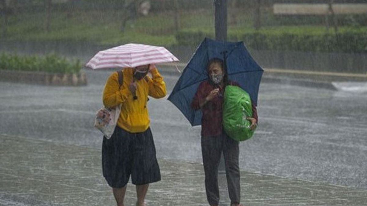 インドネシアのいくつかの地域での豪雨の早期警報