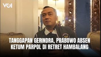 Gerindra Party Response, President Prabowo Absent from the Hambalang Retreat