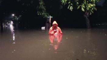 Pencoblosan日的降雨,雅加达的3个RT和6条道路被淹没
