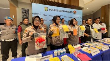 Camouflage at Business Kios, 18 Cases of Distribution of G List Hard Drugs in Bekasi Disbanded by Police