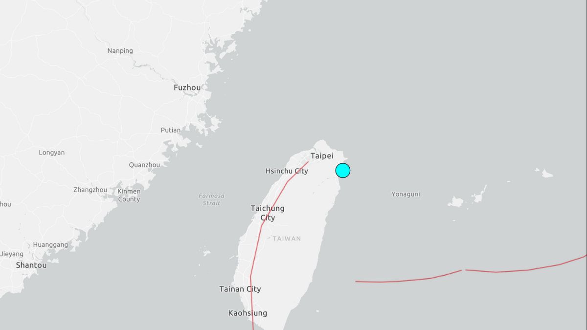    Gempa Magnitudo 6 Guncang Taiwan, Belum Ada Laporan Kerusakan
